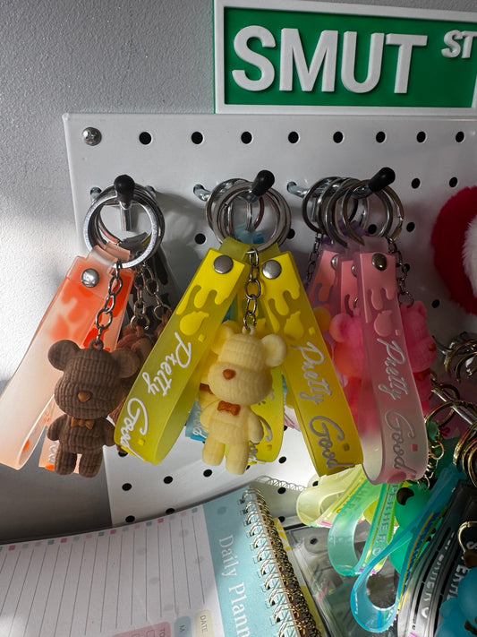 Pretty Good Bear Keychain 🧸✨