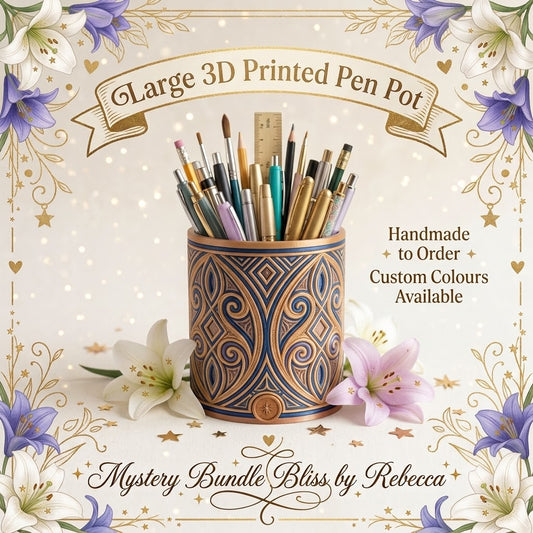 Large Personalised 3D Detailed Pen Pot
