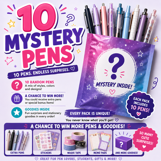 Mystery Pen Bag | 10 Surprise Pens and goodies