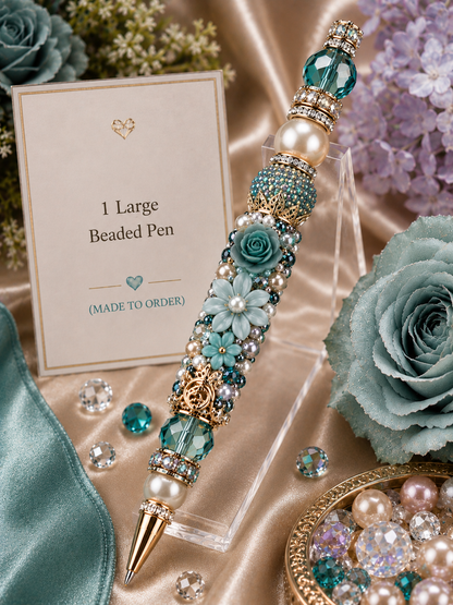 Large Beaded Pen | Handmade Made-to-Order