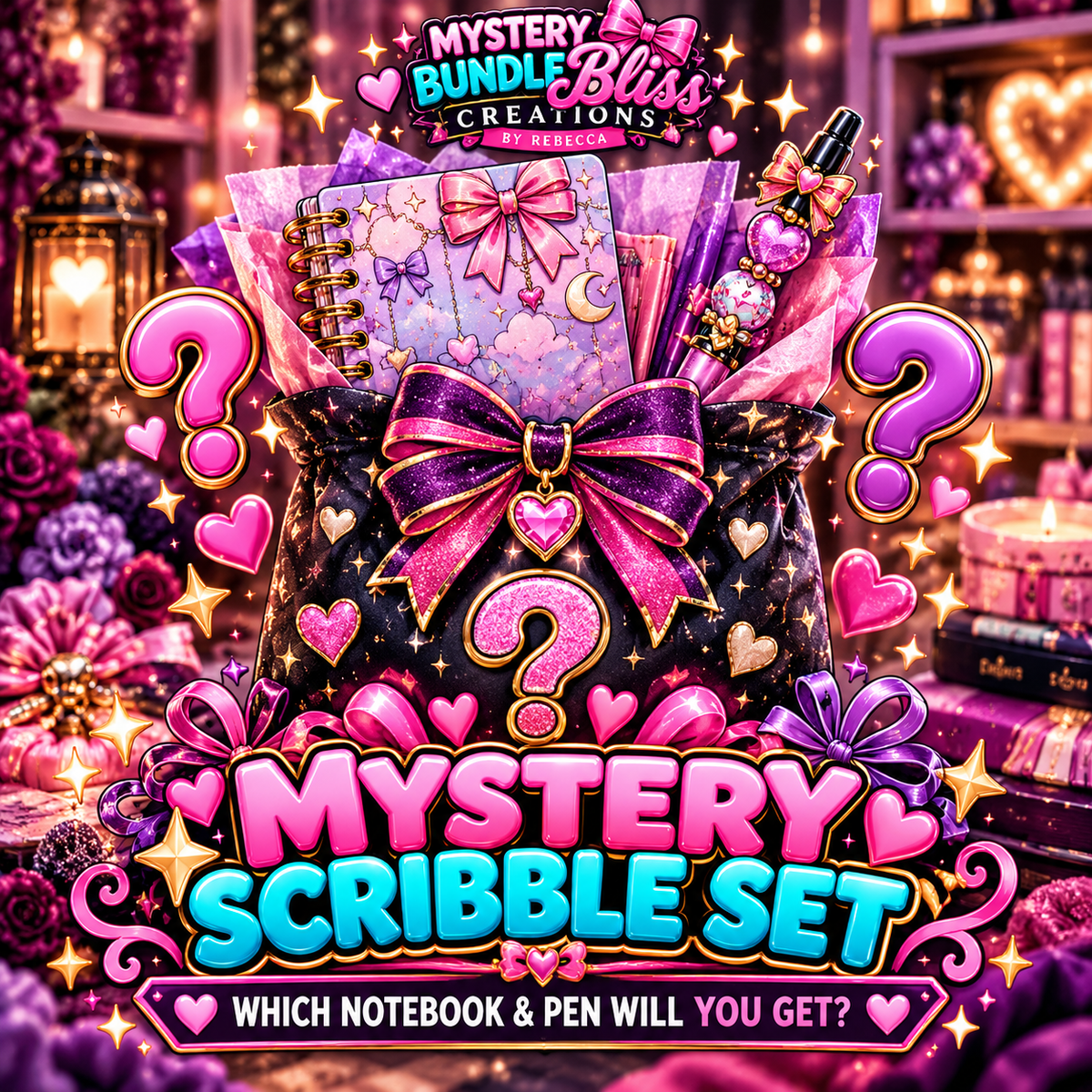 The Mystery Scribble Set – Mystery Notebook & Pen Surprise